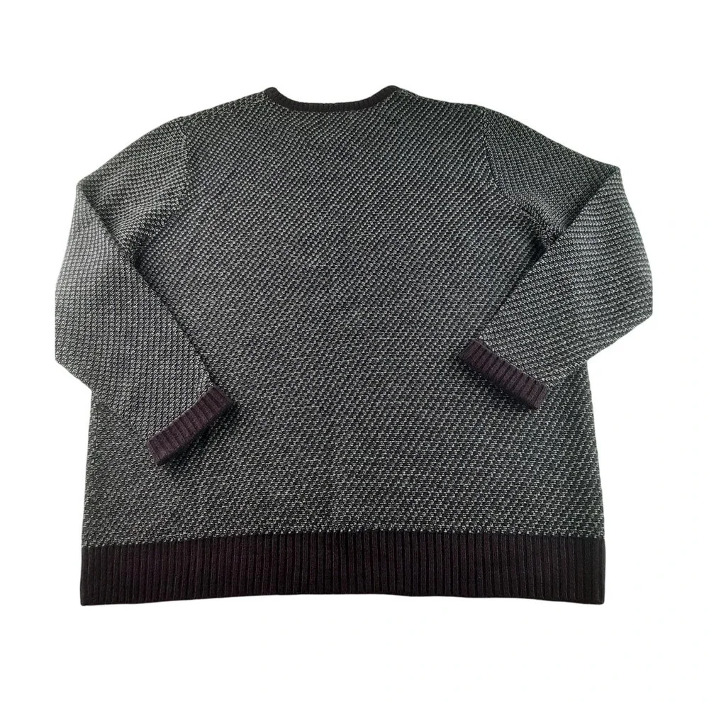 Nordstrom Mens Shop Men's Purple Multicolor Knit Wool Cashmere Blend Sweater XXL - Picture 3 of 6